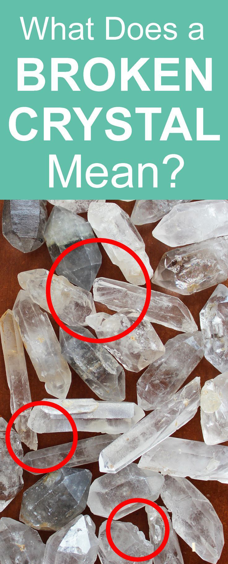 ¿Es malo usar un cristal roto?